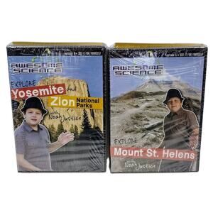 Noah Justice Awesome Science DVD Lot Yosemite Zion National Parks Mt. St. Helens